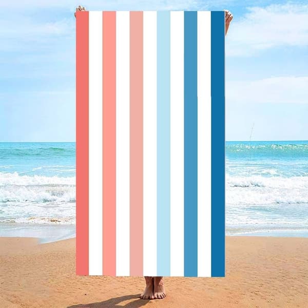 Lollanda Mikrofiber dubbel-sided strandhandduk – bärbar, snabbtorkande och absorberande badhandduk