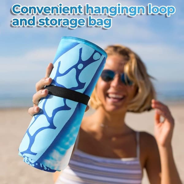 OBOSOE Strandhandduk, 180 x 81 cm, Badhandduk – Snabbtorkande & Lätt Sommaraccessoar till Herr och Dam