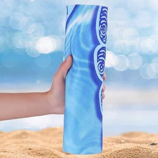 Lollanda Mikrofiberhåndklæde, Strandhåndklæde 180x81 cm – Superabsorberende, Strand, Hurtigtørrende, Bærbar, Vaskbar