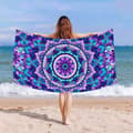 Miniatyrbillede 2 af 6: Lollanda Mikrofiberhåndklæde, Strandhåndklæde 180x81 cm – Superabsorberende, Strand, Hurtigtørrende, Bærbar, Vaskbar