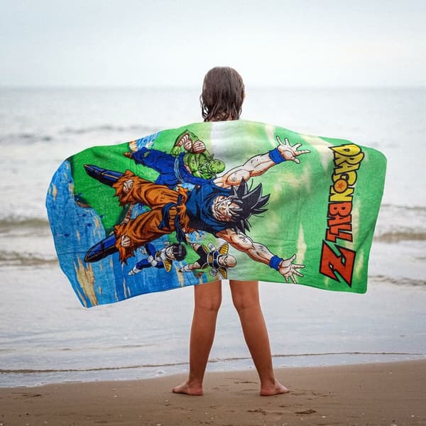 Strandhåndklæde Dragon Ball Multifarvet 70 x 140 cm