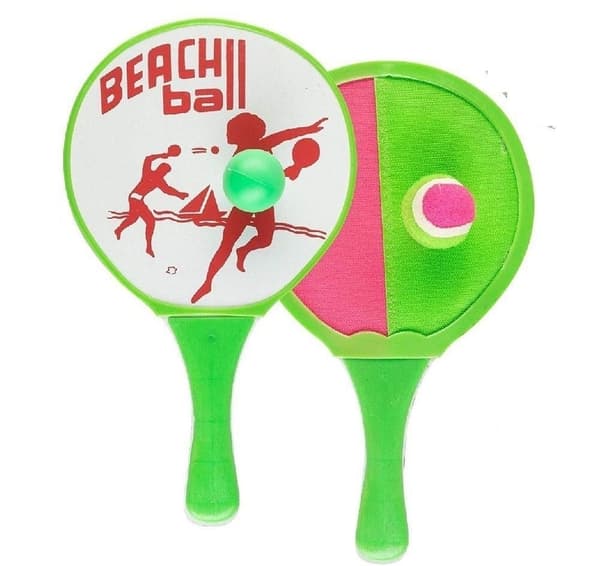 Strand Spel Kit . BADMINTON SET, CATCH-BALL SET o TENNIS SET M OLIKA SPEL