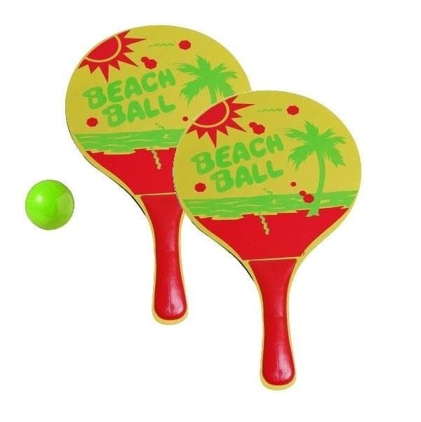 Strand Spel Kit . BADMINTON SET, CATCH-BALL SET o STRANDTENNIS-SET