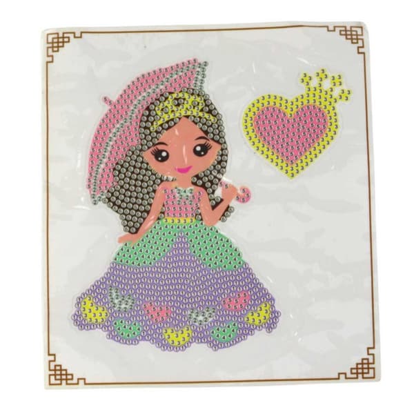 DIY diamantmaleri nøkkelring Princessa