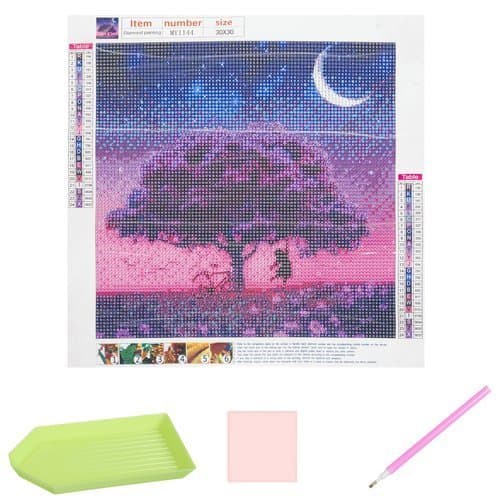 Diamond Painting – Diamanttavla | Flicka Under Träd 25 cm