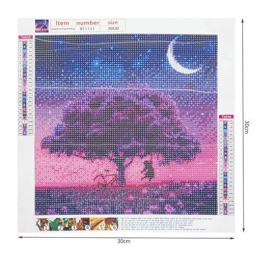 Diamond Painting – Diamanttavla | Flicka Under Träd 25 cm