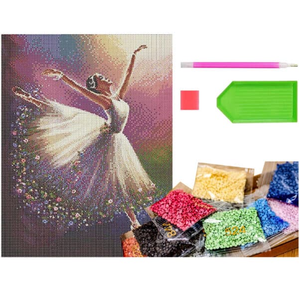Diamond Painting DIY Diamanttavla Ballerina 30x40cm