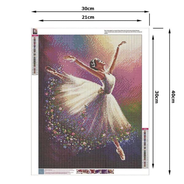 Diamond Painting DIY Diamanttavla Ballerina 30x40cm