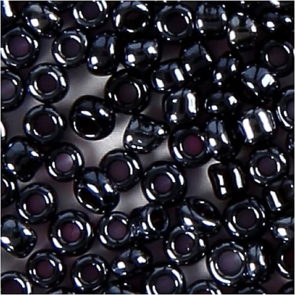Seed Beads - 1,7 mm - Mörkgrå - 500 gram