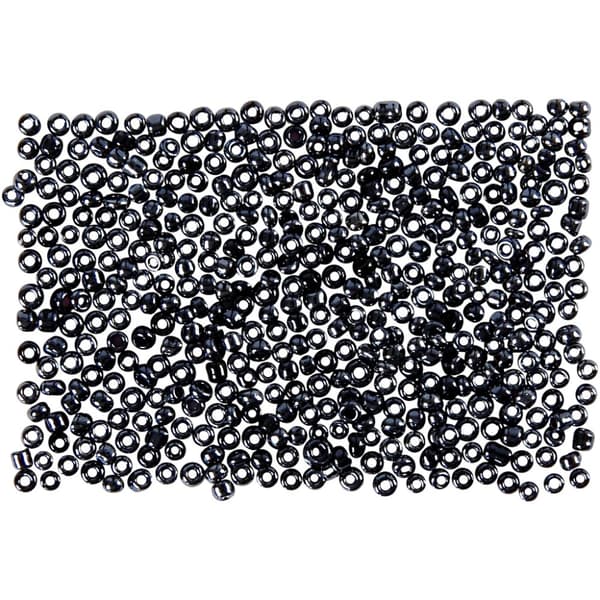 Seed Beads - 1,7 mm - Mörkgrå - 500 gram