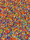 Miniatyrbild 1 av 2: Nabbipärlor mix randiga 10000/fp