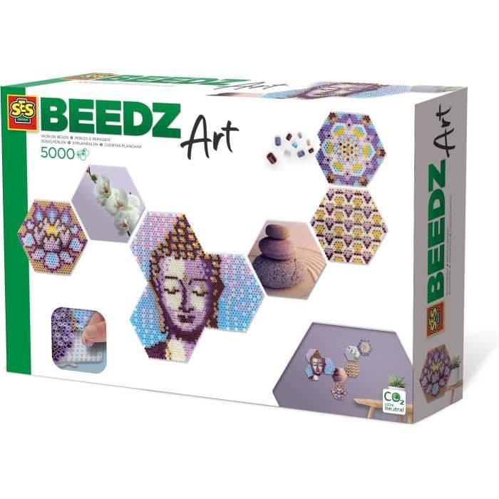 SES Creative Beedz Hex tiles Zen
