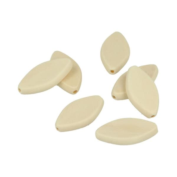 Träkulor - ARTEMIO - Petal 15x30mm - Brun - Personliga smycken - Kreativ dekoration