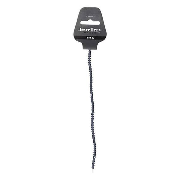 Glaspärlor - Ej specificerat - 4 mm - Grå - 45 st - Dekorativa föremål