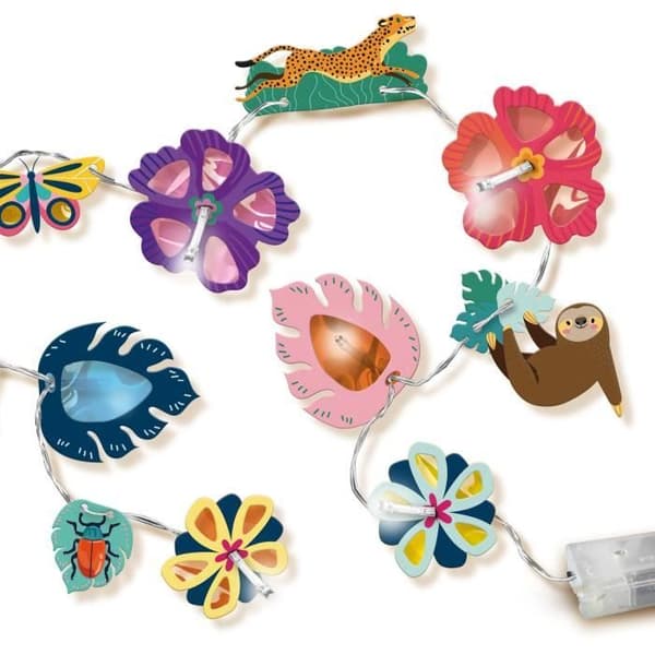 SES CREATIVE jungle light girlander - Kreativt kit för barn från 6 år och uppåt