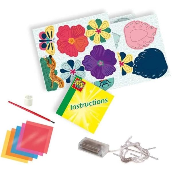 SES CREATIVE jungle light girlander - Kreativt kit för barn från 6 år och uppåt