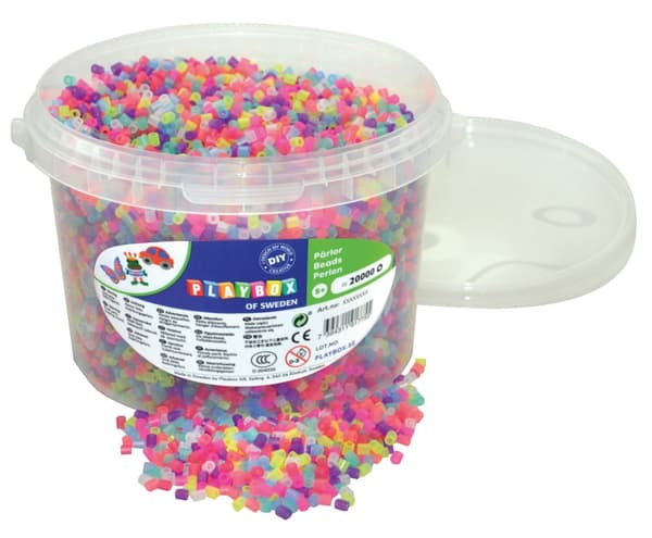 Rörpärlor glitter 20 000st/fp