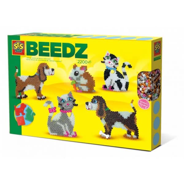 SES CREATIVE - 06264 - Kreativt spel med strykpärlor Husdjur - Blandat - Barn - 2200 stycken