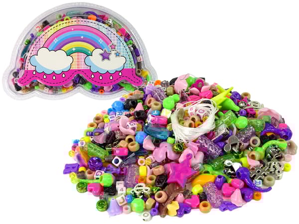 Sæt med farverige perler DIY smykker