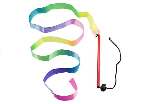 Farverige Rytmisk Gymnastik Dansebånd 121 cm