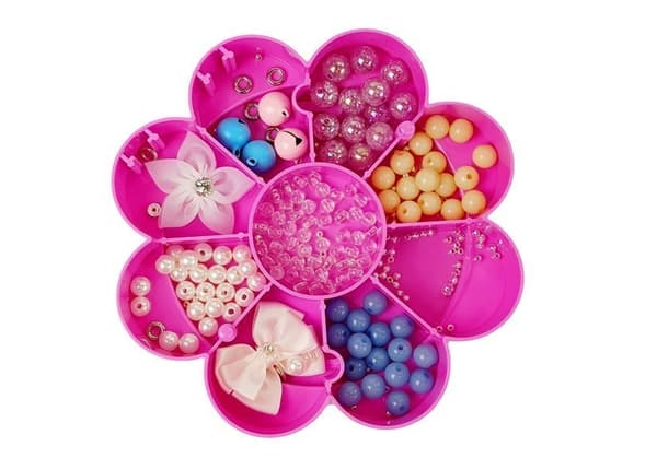 DIY smykkeperler sæt foldeæske med spejl