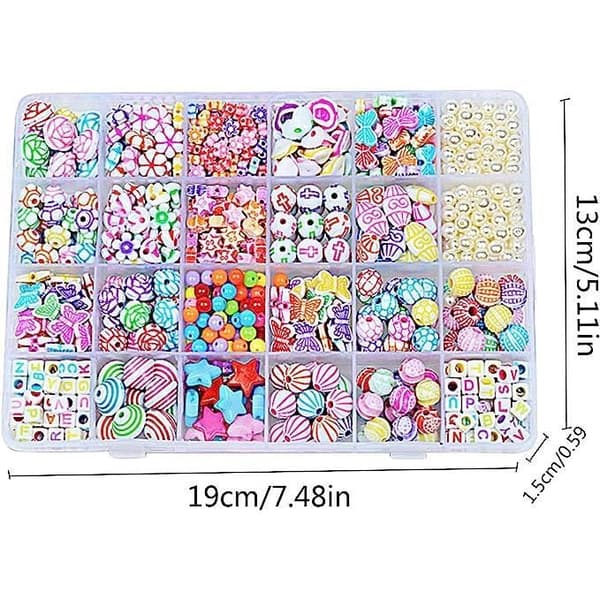 24 Grids DIY Beaded Armband Halsband Set Box