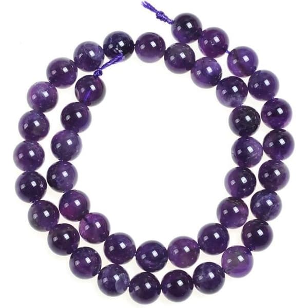 46 st 8 mm naturstenspärlor Ametist energiarmband DIY-pärlor