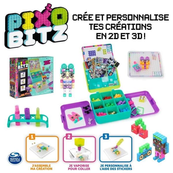 Creative Leisure - SPIN MASTER - PixoBitz - 500 Bitz + Karaktärer + Skridskor