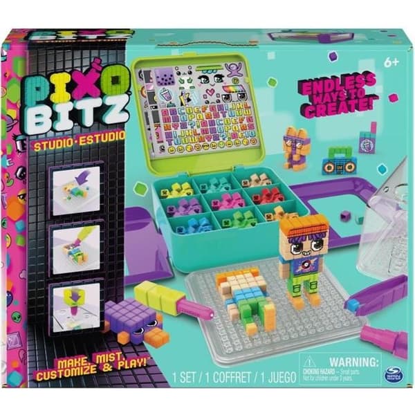 Creative Leisure - SPIN MASTER - PixoBitz - 500 Bitz + Karaktärer + Skridskor