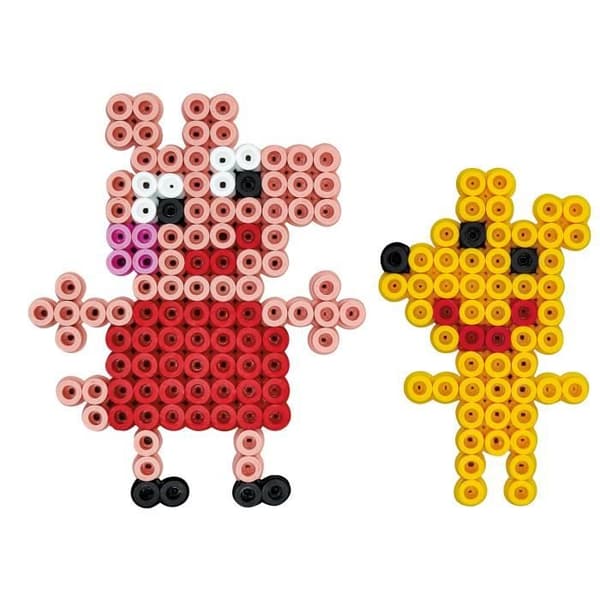 HAMA - Peppa Pig Maxi Beads - 900 pärlor + 1 tallrik - Kreativa hobbies från 3 år