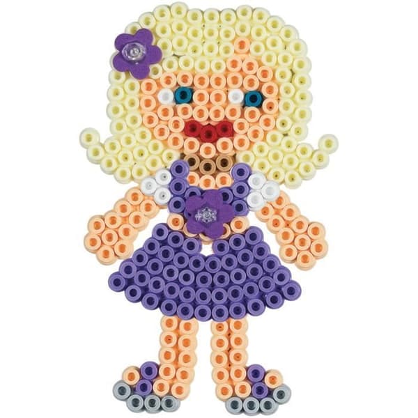 HAMA - "The Fashion Kit"-låda - 4000 MIDI-strykpärlor och 1 tallrik - Kreativa hobbyer - Från 5 år