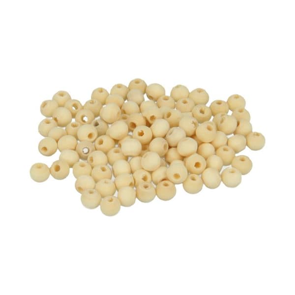 Träpärlor - ARTEMIO - Brun - 5,5mm - 260 stycken - Anpassade smycken