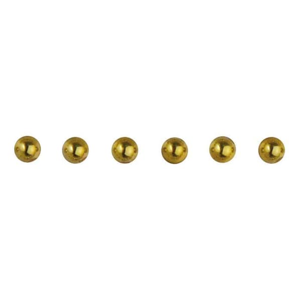 Demi-perle - Rayher - Guld - ø 3 mm - Självhäftande plast - 120 stycken