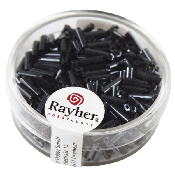 Perle Rocaille tubgarnityr silverad Hämatit 15 g