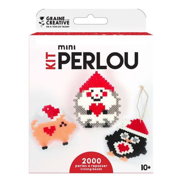Kit perles att repassera Djur av julen 2000 pärlor - Röd