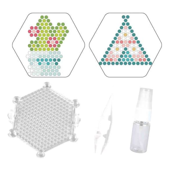 Kreativ leksak - MegaCrea DIY - Tipi och kaktusvattenpärlor - Flerfärgad - 2 mönster ingår