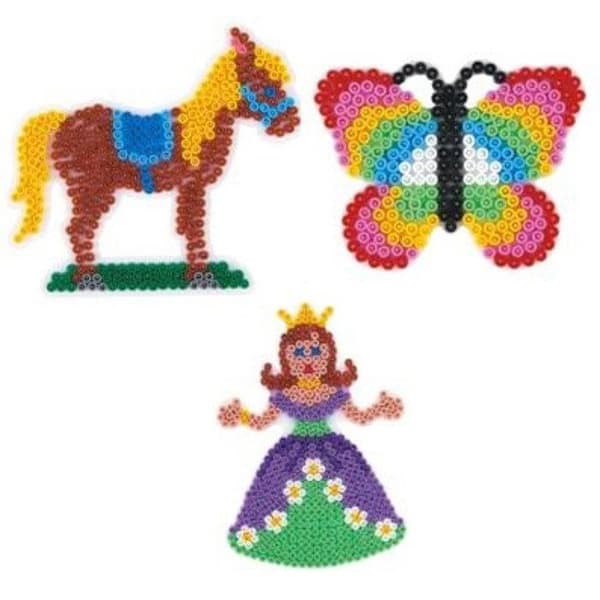 Princess Horse Butterfly Plattor för standardpärlor (Ø5 mm) - Hama White