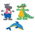 Miniatyrbild 1 av 2: Plattor Croco Delfin Flodhäst för standardpärlor (Ø5 mm)