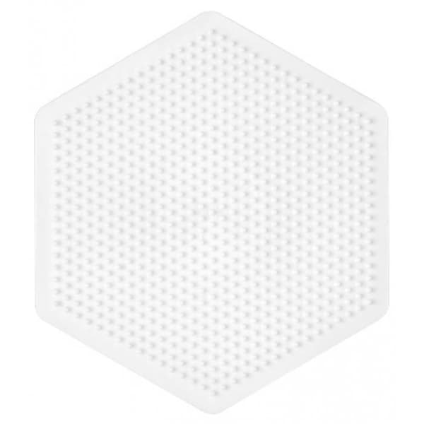 Hexagon Heart Plates (Large) för standardpärlor (Ø5 mm) - Hama White - Tillbehör för strykpärlor