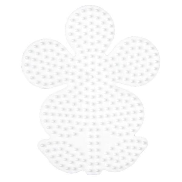 Kanin + Blomma + Fairy tallrikar för standardpärlor (Ø5 mm) - Hama White