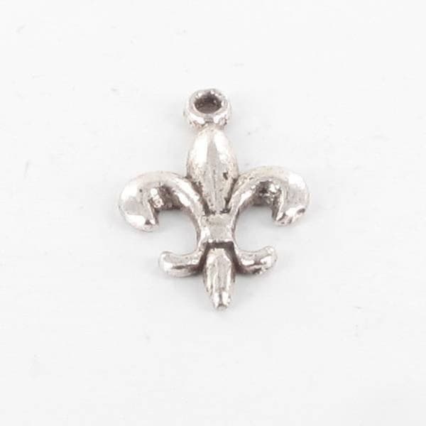 Breloque - MegaCrea - Lilja - Silver - Metall - Antiallergisk