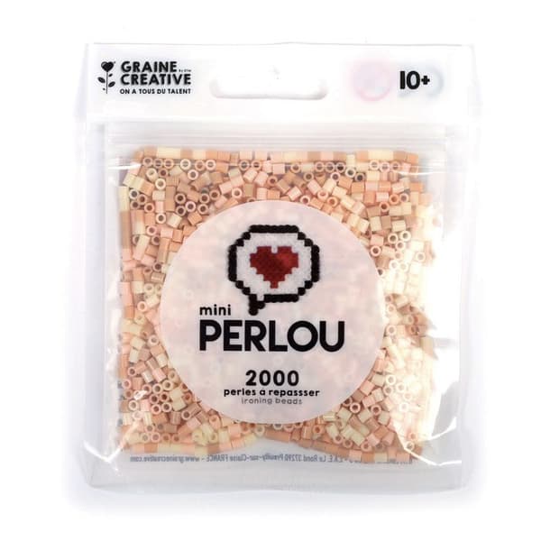 Mini Perlou Camaieu strykpärlor 4 färger Kött - Perlou Beige