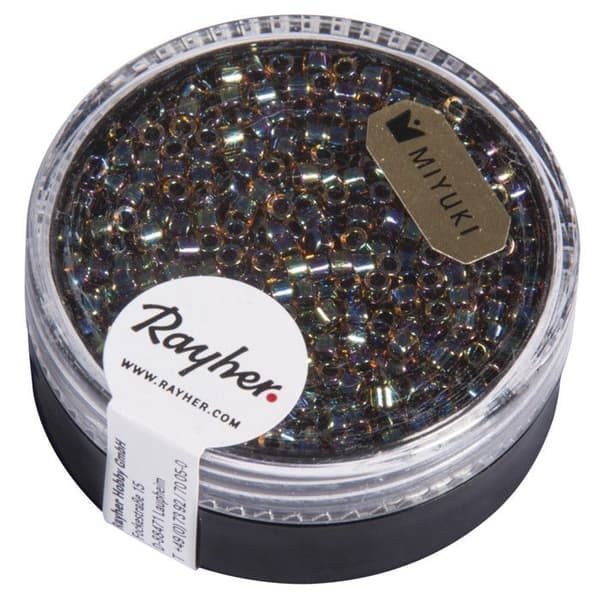 Miyuki Delica Bead - 2,2 mm - Rainbow transp. regnbåge - Miyuki Multicolor - sortiment.