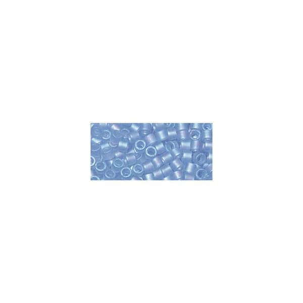 Miyuki Delica Bead - 2,2 mm - Rainbow transp. frostad - Akvamarin - Miyuki Blå