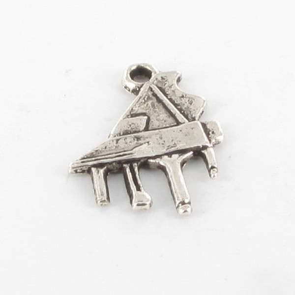 Breloque - MegaCrea - Piano - Silver - Metal - Allergivänlig