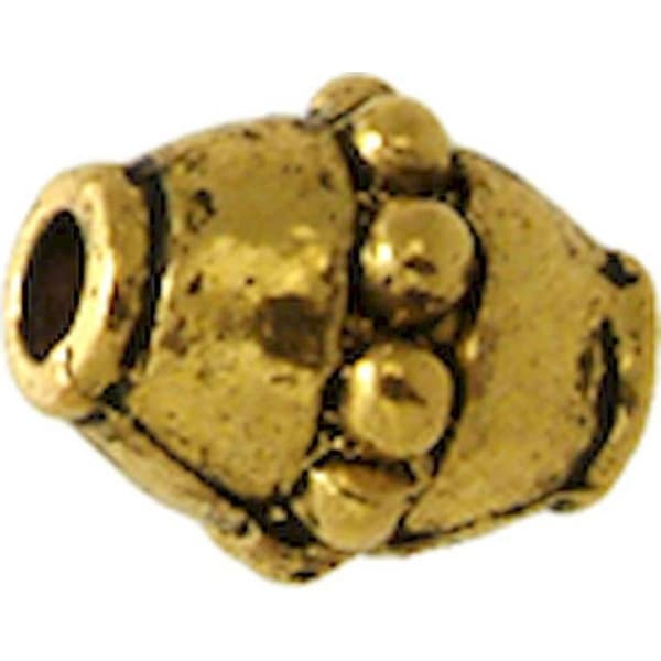 Perle - MegaCrea - Topp - Guld - Metall - Allergivänlig
