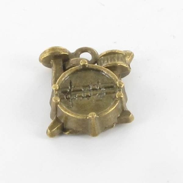 Metallcharm Batteri Brons (10 stycken)
