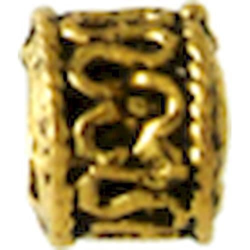 Perle rundell - MegaCrea - Guld - Nickel-fri metall - Blandet - 1 styck