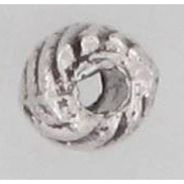 Perle metallkorn av ris 7 mm Silveraktig (paket om 10)