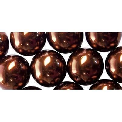 RAYHER Renaissance Glaspärlor - Ø 4 mm - Pralin - Kartong med 85 delar